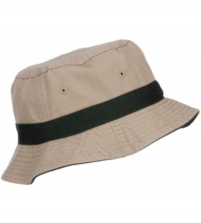 Bucket Hats Pigment Dyed Bucket Hat - Green Khaki - CK12JGA64E1 $21.93