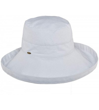 Sun Hats Women's Cotton Hat with Inner Drawstring and Upf 50+ Rating - White - CG1130G37FD $57.33