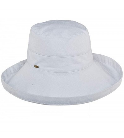 Sun Hats Women's Cotton Hat with Inner Drawstring and Upf 50+ Rating - White - CG1130G37FD $26.34