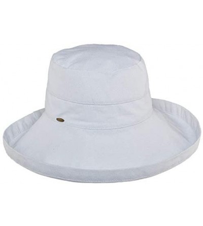 Sun Hats Women's Cotton Hat with Inner Drawstring and Upf 50+ Rating - White - CG1130G37FD $26.34