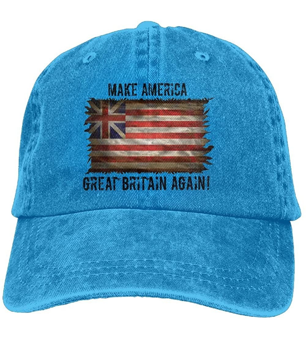 Baseball Caps Adults Make America Great Britain Again Adjustable Casual Cool Baseball Cap Retro Cowboy Hat Cotton Dyed Caps -...