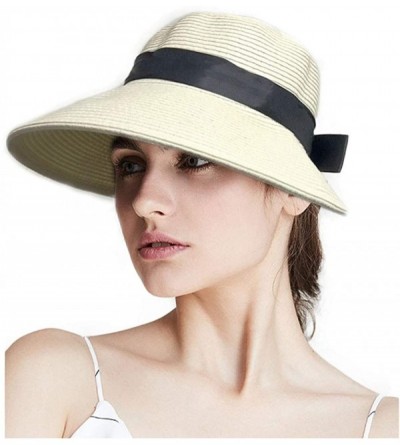 Sun Hats Sun Hats for Women Summer Straw Hat Wide Brim Beach Hats - Style01 - CL18Q7W0XG9 $9.72