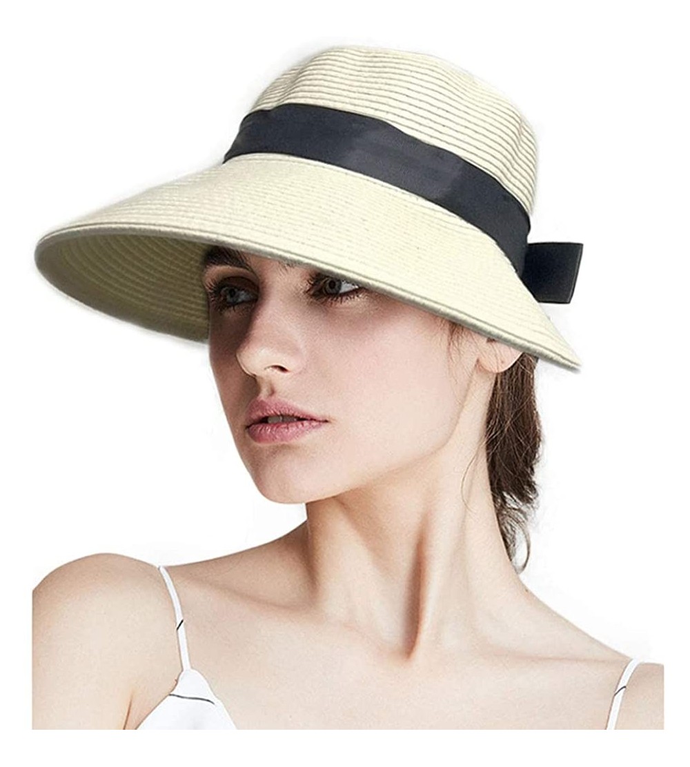 Sun Hats Sun Hats for Women Summer Straw Hat Wide Brim Beach Hats - Style01 - CL18Q7W0XG9 $9.72