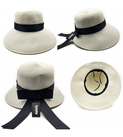 Sun Hats Sun Hats for Women Summer Straw Hat Wide Brim Beach Hats - Style01 - CL18Q7W0XG9 $9.72