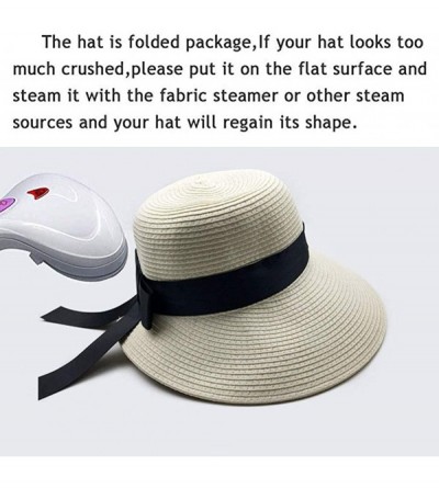 Sun Hats Sun Hats for Women Summer Straw Hat Wide Brim Beach Hats - Style01 - CL18Q7W0XG9 $9.72
