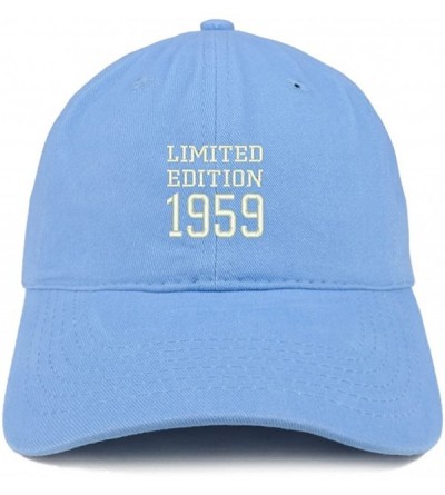Baseball Caps Limited Edition 1959 Embroidered Birthday Gift Brushed Cotton Cap - Carolina Blue - CC18CO9DY3A $40.28
