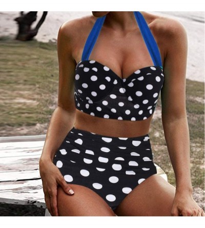 Cowboy Hats Swimsuit Swimwear Beachwear Conservative - Polka Dot-black - C818S08DSS3 $13.32