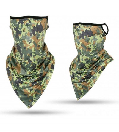 Baseball Caps Fishing Mask Camo Headwear Works as Fishing Sun Mask Neck Gaiter Bandana Windproof Face Mask Scarf - Khaki - CR...