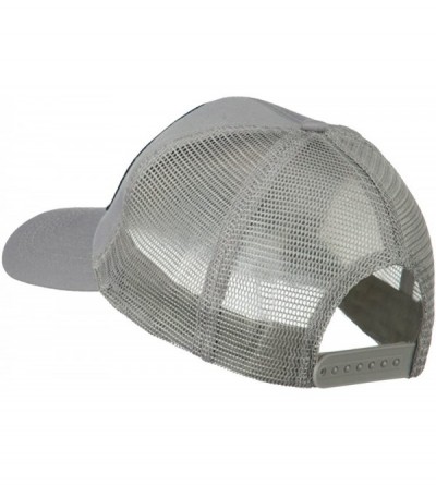 Baseball Caps Korea Veteran Military Patched Mesh Back Cap - Grey - CU11MJ40UVB $14.02