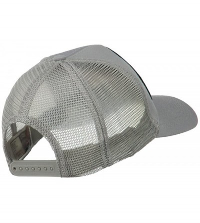 Baseball Caps Korea Veteran Military Patched Mesh Back Cap - Grey - CU11MJ40UVB $14.02