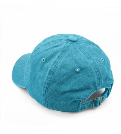 Baseball Caps Unisex Mama Bear Denim Hat Adjustable Washed Dyed Cotton Dad Baseball Caps - Print Logo Blue - CE18LZMA574 $11.06