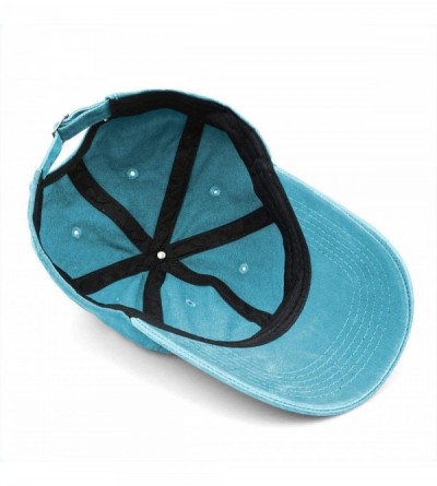 Baseball Caps Unisex Mama Bear Denim Hat Adjustable Washed Dyed Cotton Dad Baseball Caps - Print Logo Blue - CE18LZMA574 $11.06