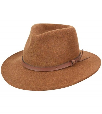 Fedoras Men- Women Dakota Litefelt Outback - Rust - C11144E3DI1 $60.58