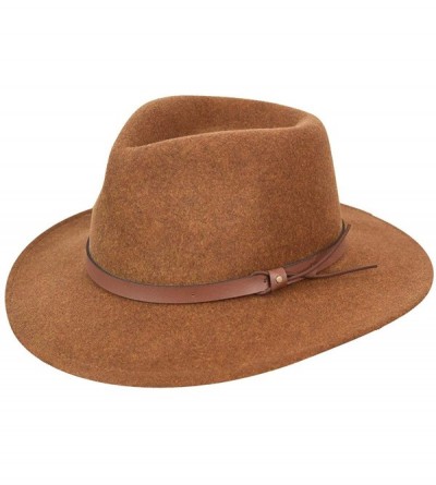 Fedoras Men- Women Dakota Litefelt Outback - Rust - C11144E3DI1 $60.58