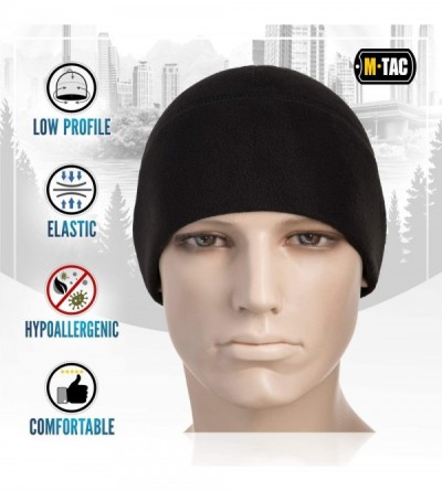 Skullies & Beanies Watch Cap Fleece 260 Slimtex Mens Winter Hat Military Tactical Skull Cap Beanie - Black - C2186KHSC82 $13.64