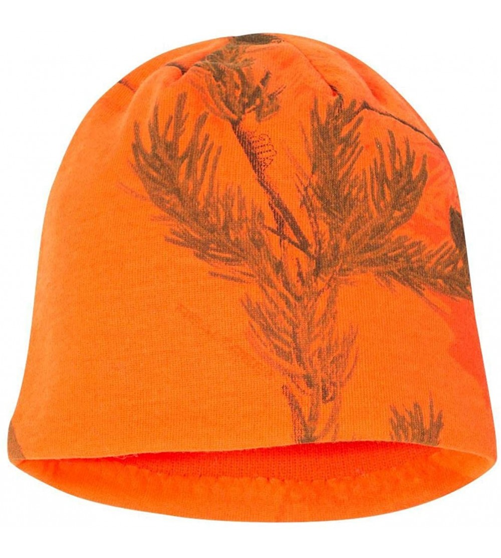 Skullies & Beanies LCB08 Men's Breakup 8 Inch Knit Cap - Blaze Realtree Ap - C512EGAEBQJ $10.31