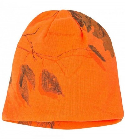 Skullies & Beanies LCB08 Men's Breakup 8 Inch Knit Cap - Blaze Realtree Ap - C512EGAEBQJ $10.31