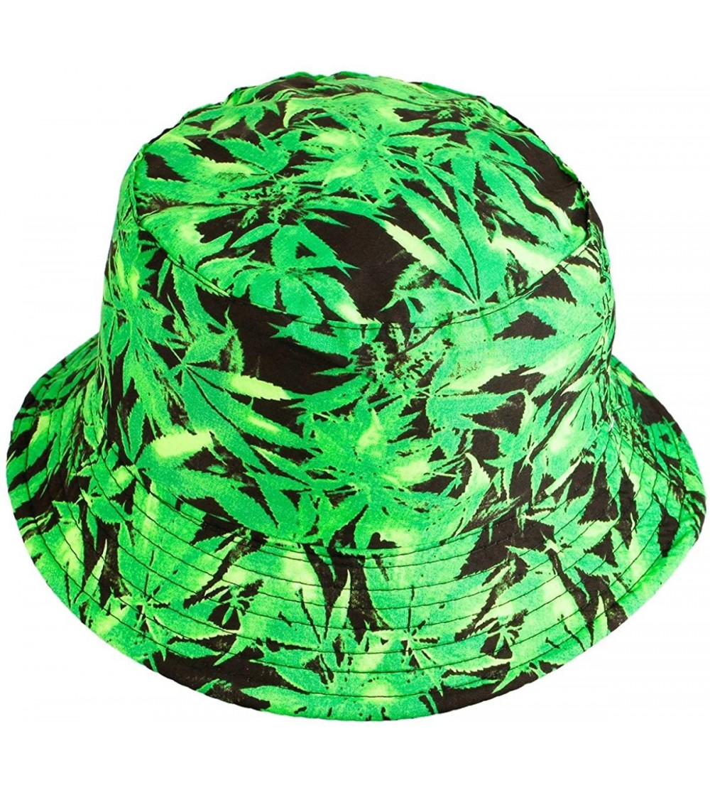 Bucket Hats Unisex Bucket Hat-Sun Packable Fishing Hunting Flat Top Fisherman Outdoor Cap - Style 3 Forest - CP18EROC3M9 $12.02