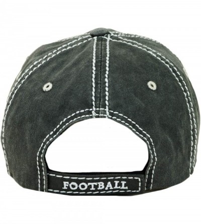 Baseball Caps Vintage Ball Caps for Women Mama Bear Dog Mom Washed Cap - Football Mom- Black - C018ZYESRI7 $20.32