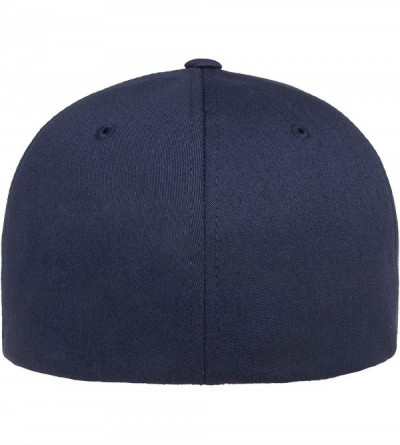 Baseball Caps Cotton Twill Fitted Cap - Navy - CX18TN35LRS $16.75