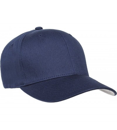 Baseball Caps Cotton Twill Fitted Cap - Navy - CX18TN35LRS $16.75