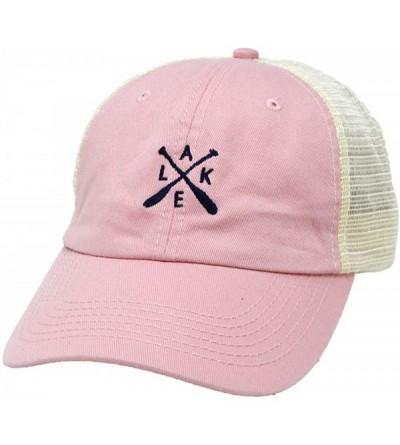 Baseball Caps Mesh - Lake Lt. Pink - CO18YQHD3I9 $19.93