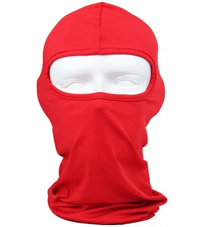 Balaclavas Balaclava Face Mask Windproof Ski Mask Face Cover for Cold Weather - Red - CM11NCKCYB5 $9.00