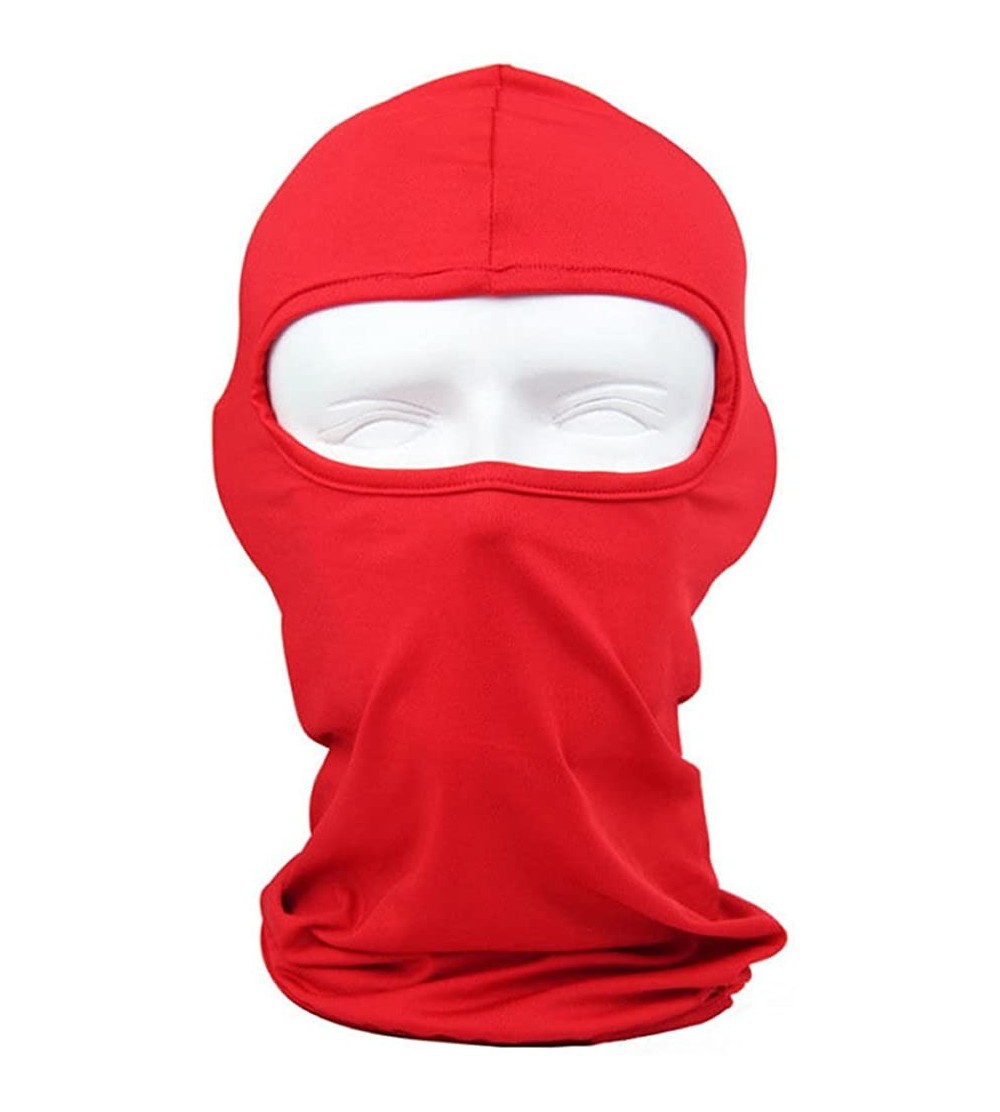 Balaclavas Balaclava Face Mask Windproof Ski Mask Face Cover for Cold Weather - Red - CM11NCKCYB5 $9.00