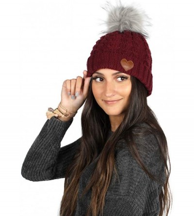 Skullies & Beanies Sustainable Beanies - Burgundy - CW18ZTZXGZY $12.98