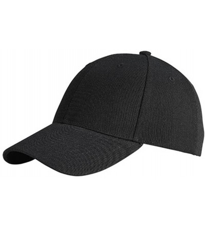 Baseball Caps Structured Low Profile Wool Hat Cap - Black - CN1108VG18N $12.12
