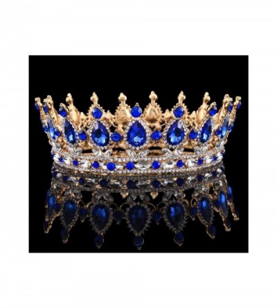 Headbands Vintage Wedding Crystal Rhinestone Bridal - More diamond blue - CW18WR98MIE $75.95