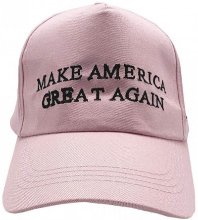 Skullies & Beanies Make America Great Again Donald Trump Cap Hat Unisex Adjustable Hat - 001 Pink - CN18QEZTHGR $8.66