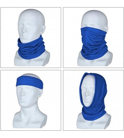 Balaclavas Unisex Seamless Neck Gaiters Bandanas - Dust Proof UV Protection Bandana Balaclava for Sport&Outdoor - Blue Color ...