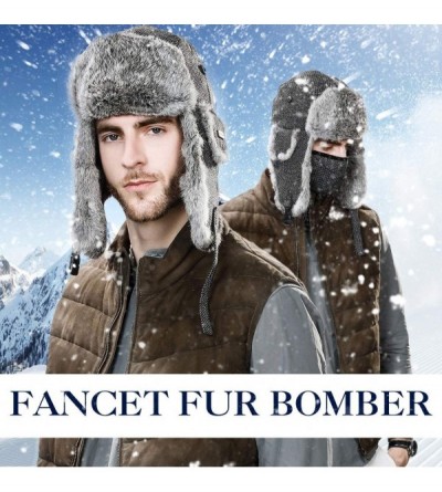 Bomber Hats Unisex Bomber Trapper Earflaps Russian Ushanka Winter Hat Hunting Cap 55-61cm - 89098-black - CC18KNWCUMT $26.67