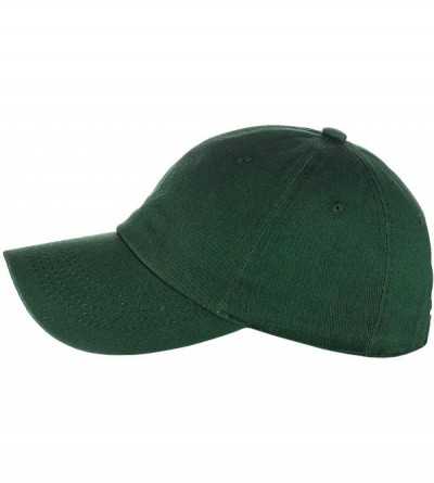 Baseball Caps Unisex Classic Blank Low Profile Cotton Unconstructed Baseball Cap Dad Hat - Hunter Green - C418RR38H2L $7.43