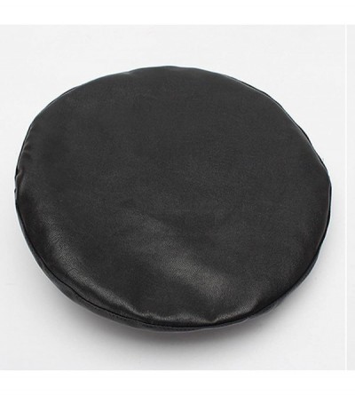 Berets Women's Adjustable PU Leather Beret Hat - Black - CU188AR8R0A $11.01