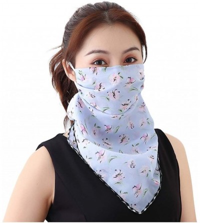 Balaclavas Protection Seamless Bandanas Outdoors Festivals - Blue - CN197E3C809 $10.16