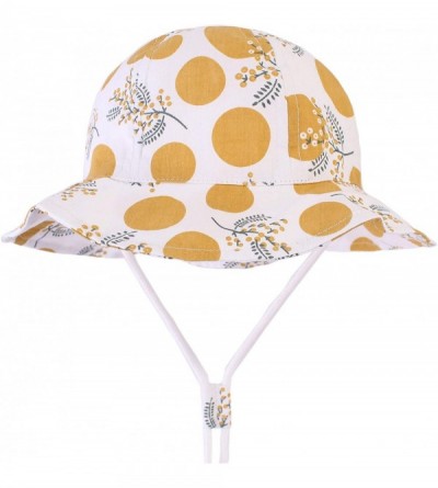 Sun Hats UPF Sun Hat for Baby Girls Adjustable Toddler Kids Sun Protection Hat Wide Brim Summer Play Hat with Chin Strap - CD...