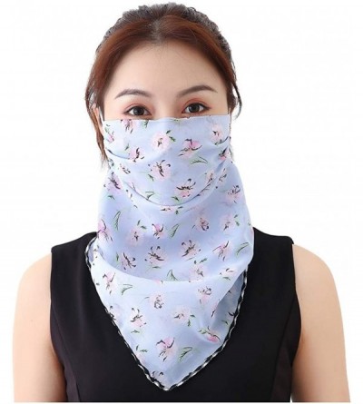 Balaclavas Protection Seamless Bandanas Outdoors Festivals - Blue - CN197E3C809 $10.16