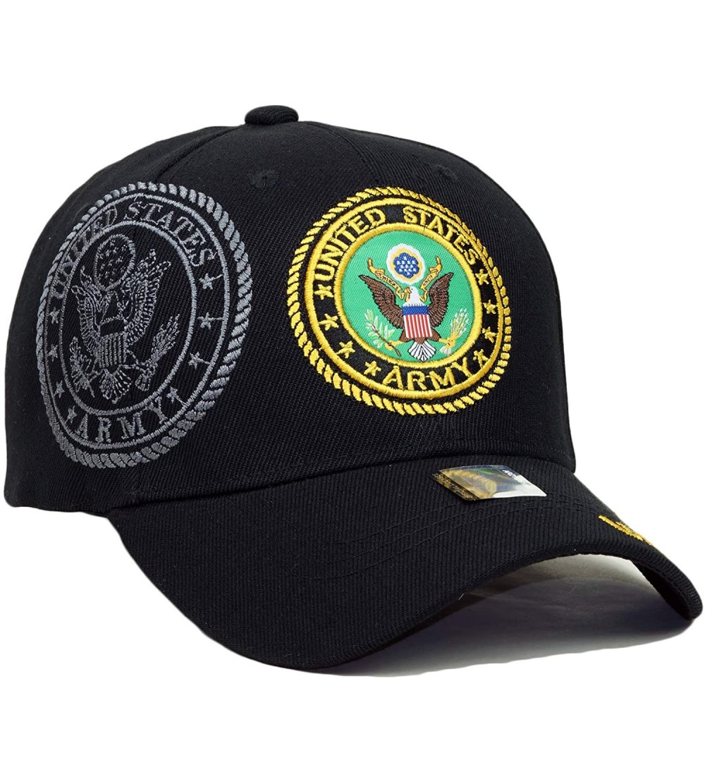 Baseball Caps Army Veteran Official Licensed Embroidery Hat Adjustable Military Retired Baseball Cap - Army Veteran- Black 03...