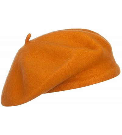 Berets Ladies Wool Beret - Mustard - CW12LJZ9EVR $32.49