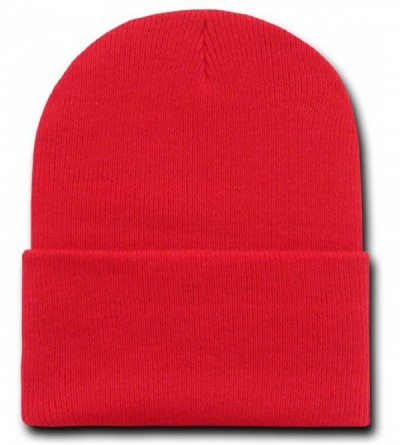 Skullies & Beanies Men's Long Cuffed Knit Beanie Cap - C1110H020D5 $6.99