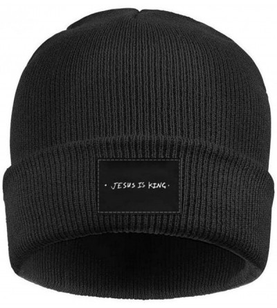 Skullies & Beanies Jesus-is-King-Kanye-west-Cap Unisex Hip-hop Cap Adjustable Truck Driver Hats - Black-2 - C718ATD8GKQ $18.47