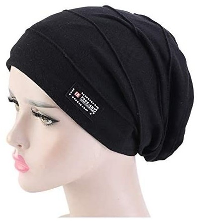 Skullies & Beanies New Women's Cotton Flower Elastic Turban Beanie Chemo Cap Hair Loss Hat - W 2 in 1 Styie 1 - CT1933GGL9G $...