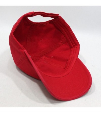 Baseball Caps Classic Washed Cotton Twill Low Profile Adjustable Baseball Cap - Red - CT12C7ZA3TT $12.46