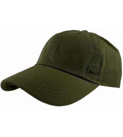 Baseball Caps Baseball Caps 100% Cotton Plain Blank Adjustable Size Wholesale LOT 12 Pack - Army Green - CW18I9OE382 $27.12