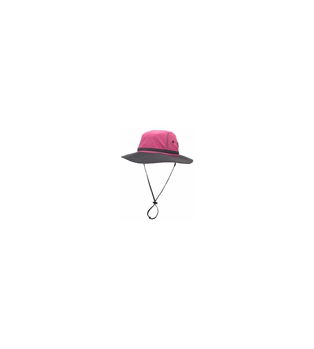 Bucket Hats Outdoor Sun Hats with Wind Lanyard Bucket Hat Fishing Cap Boonie for Men/Women/Kids - Peach - CN17YX839DN $13.72