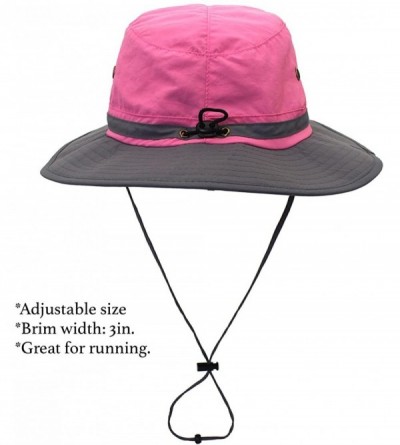 Bucket Hats Outdoor Sun Hats with Wind Lanyard Bucket Hat Fishing Cap Boonie for Men/Women/Kids - Peach - CN17YX839DN $13.72
