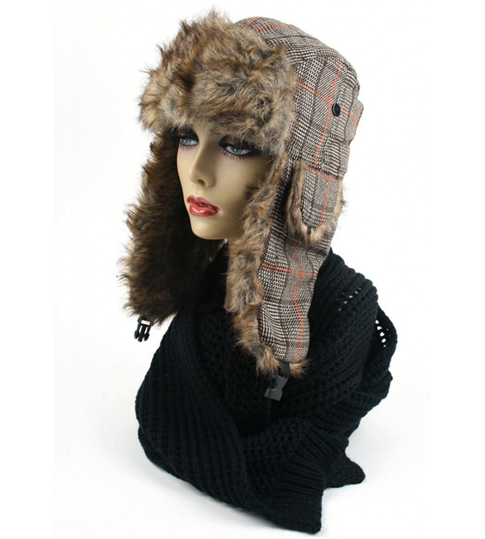 Bomber Hats Women's Trapper Winter Ear Flap Hat 903HT (Orange) - CH110X01GD9 $48.80