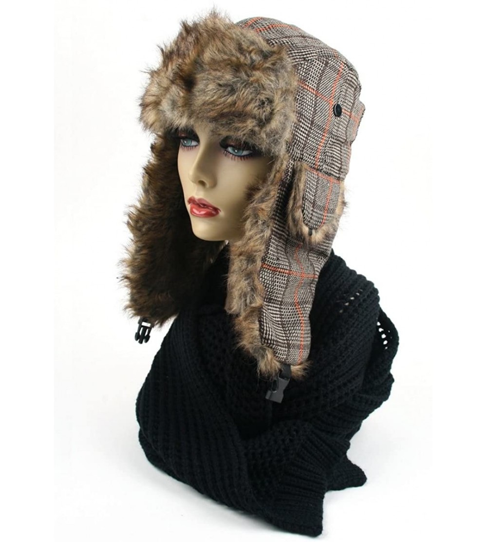 Bomber Hats Women's Trapper Winter Ear Flap Hat 903HT (Orange) - CH110X01GD9 $23.03